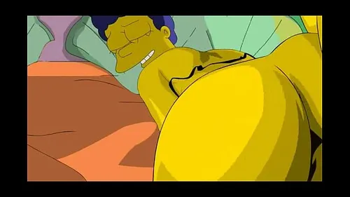 Marge Simpson baisée hard - Parodie porno animée MILF